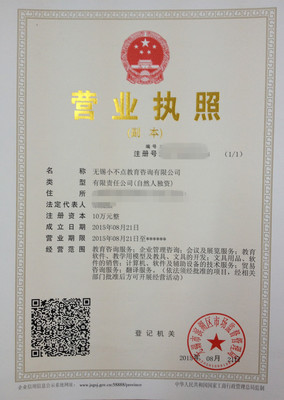 无锡小不点教育咨询公司注册成功 一份专业代办服务的实践解析